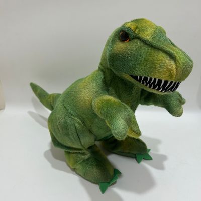 Brüllendes und bewegliches grüner Dinosaurier-Plüsch-Kinder-Toy Lifelike Animal Intellectual Stuffed-Spielzeug