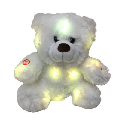 0.82ft 0.25M LED Plüsch Toy Colour Changing Teddy Bear mit Lichtern und dem Musik-Pelzhaar