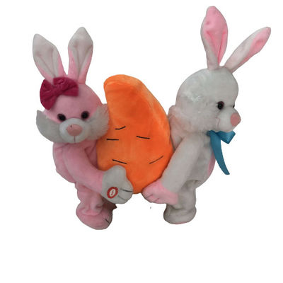 0.26M 10,24 bewegen den Gesang Ostern Bunny Toy Easter Stuffed Animals u. die Plüsch-Spielwaren Schritt für Schritt fort