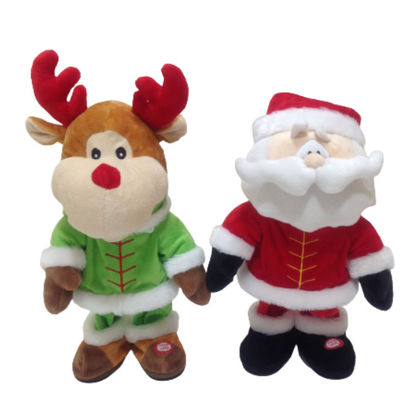 31cm, die 12,2 Gesang-tanzende Plüschtiere Schritt für Schritt fortbewegen, bringen Christmas Soft Toy Reindeer hervor