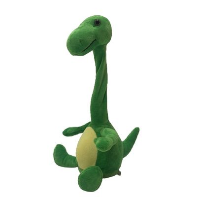35cm grüner Dinosaurier-Plüsch Toy Recording u. Sprechen beim Verdrehen des Halses