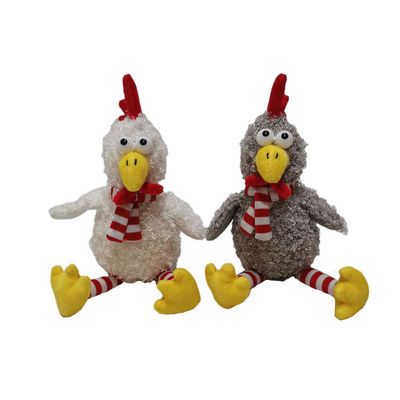 Hühner des Ostern-Plüsch-Spielzeug-2 CLR mit Pressungs-Kasten