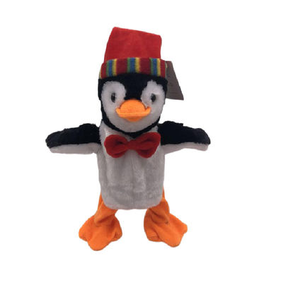 Gesang-Erdrosselngehender Weihnachtsplüsch-Pinguin 33cm
