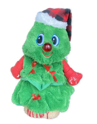 Weihnachts-Santa Tree Plush Toy With-Lichter