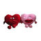 2 Herz-geformtes Plüsch-Kissen Farbe-Asst 7.87in 20cm mit der roten Lippe nicht giftig