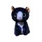 7.09in 0.18M Black Kitty Halloween Stuffed Animal 3A Batterien