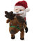 0.35M 1.45ft gehendes Plüschtier Gesang-Santa Claus Musical Toy Christmas Moose