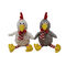 Hühner des Ostern-Plüsch-Spielzeug-2 CLR mit Pressungs-Kasten