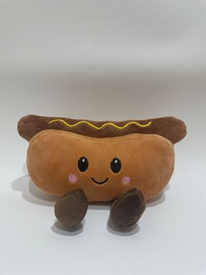 7 Stück Vielfalt an Hotdog-Plüsch-Spielzeug, süße Lebensmittel, gefüllte Tiere für Kinder und Heimdekoration