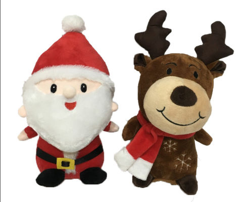 24cm 9.45in Weihnachtsbaum mit Plüschtier-Ren Santa Claus Stuffed Animal