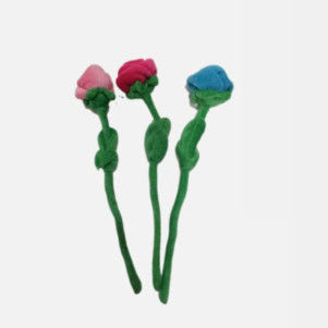 Bindungs-Färbungs-Valentinsgruß-Tagesplüsch-Spielwaren buntes Roseflower 28 cm