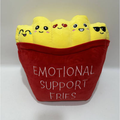 Emotionale Pommes Frites 35cm Süßes Stützkissen Kissen Heimdekoration Kuschelspielzeug