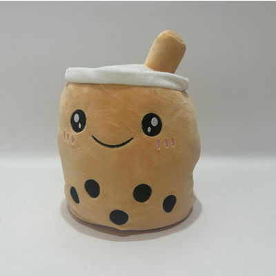 Custom Logo Doppelseitig Umkehrbare Farbe Milch-Tee-Tasse Plush Toy