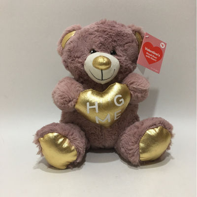Hot-Selling Großhandel Plush Toy Valentinstag Teddybär mit Herz süßes Geschenk für Liebhaber