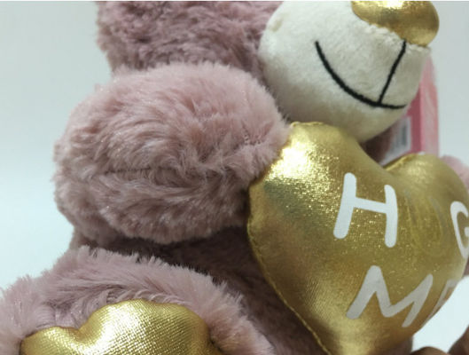Hot-Selling Großhandel Plush Toy Valentinstag Teddybär mit Herz süßes Geschenk für Liebhaber