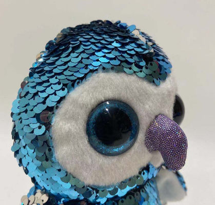 Hot-Selling Stimme Aufnahme & Wiederholung Plush Flip Sequin Pinguin Spielzeug