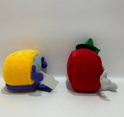 Anpassbare 14cm Rote und Gelbe Seilbahn Maskottchen Plush Puppen