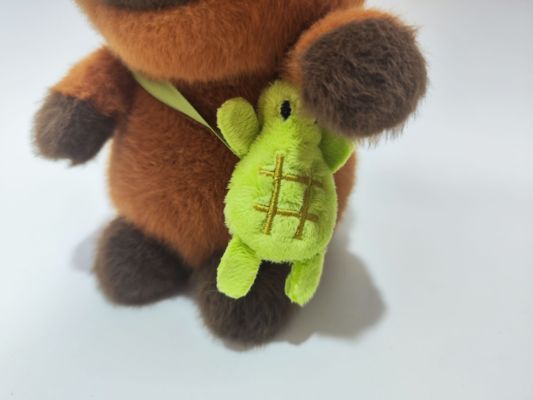 Sprichend zurück & Bewegung Capybara mit verschiedenen Taschen Plush Spielzeug elektronisches Spielzeug Beste Kindergeschenk