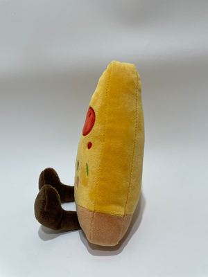 7 Stück Vielfalt an Pizza-Plüsch-Spielzeug, süße, mit Lebensmitteln gefüllte Tiere für Kinder und Wohnkultur