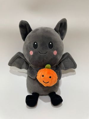 7 Stück Sortierte Fledermaus mit Kürbis Plush-Spielzeug, süße Lebensmittel gefüllte Tiere für Kinder und Heimdekoration