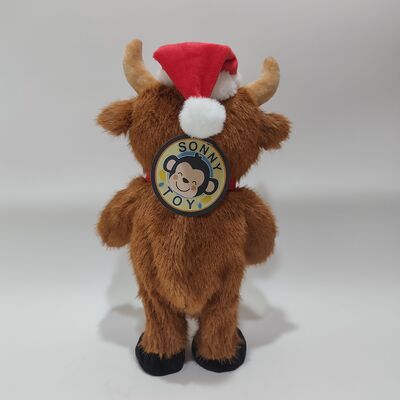 Weihnachten singen und tanzen Highland Cow Plush Toy