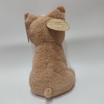 Erwärmter weicher Plüschhund mit Tonbohnenbeutel im Inneren