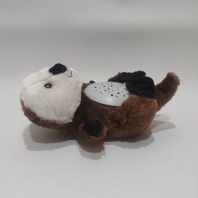 Musical Plush Otter Lichtprojektor Spielzeug
