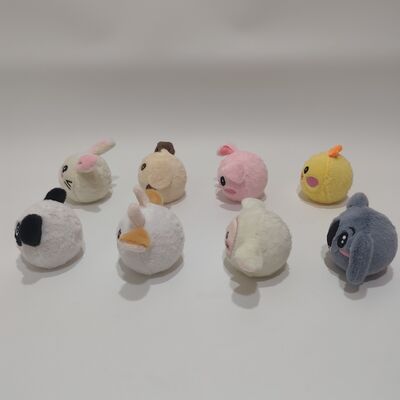 Lebhafte 8-teilige Hüpfball-Sammlung mit Bauernhoftieren für die Spielzeit