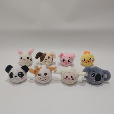 Lebhafte 8-teilige Hüpfball-Sammlung mit Bauernhoftieren für die Spielzeit