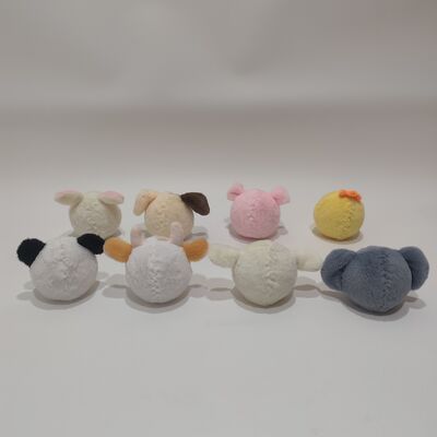 Lebhafte 8-teilige Hüpfball-Sammlung mit Bauernhoftieren für die Spielzeit