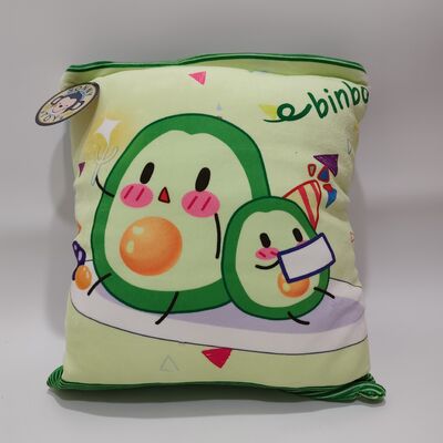 Transparente PVC Avocado Pudding Kissen mit süßer Avocado-Füllung