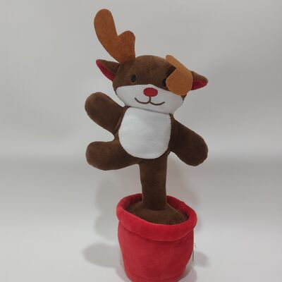 Singende und tanzende Weihnachtsserie Weihnachtsmann Lebkuchenmann Weihnachtsbaum Pinguine Elch