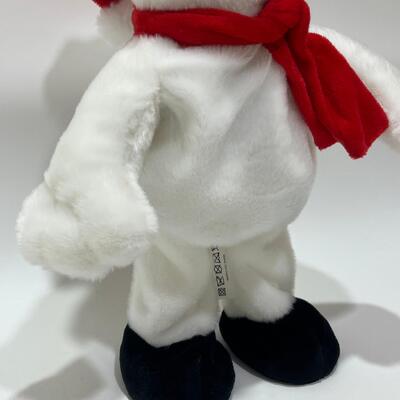 Singender & tanzender Weihnachtsmann-Schneemann-Plüschtier mit Musik