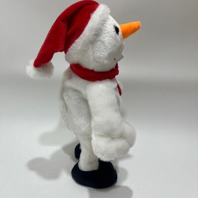 Singender & tanzender Weihnachtsmann-Schneemann-Plüschtier mit Musik