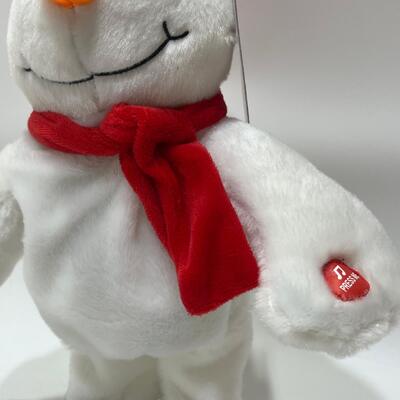 Singender & tanzender Weihnachtsmann-Schneemann-Plüschtier mit Musik