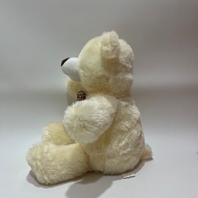 Singing & Clapping Cream Teddybär Plush Spielzeug Interaktive Musik Bär Klassiker Plaid Bowtie Gefülltes Tier