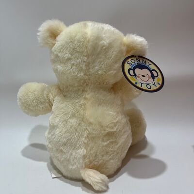 Singing & Clapping Cream Teddybär Plush Spielzeug Interaktive Musik Bär Klassiker Plaid Bowtie Gefülltes Tier