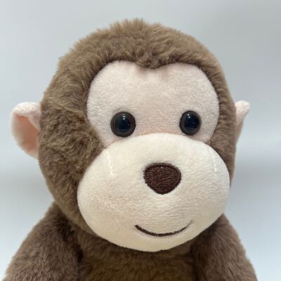 Interactive Peek-a-Boo Monkey Plush Toy with Recording and Singing Functions Banana Holding Hide and Seek Stuffed Animal