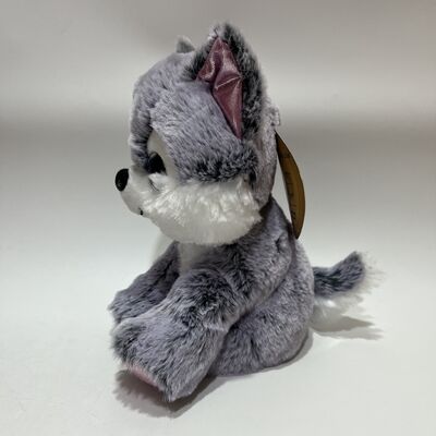 Sparkling Eyes Husky Plush Toy Grey White Big Eye Wolf Dog Doll Realistic Pet Dog Companion Gift for Kids