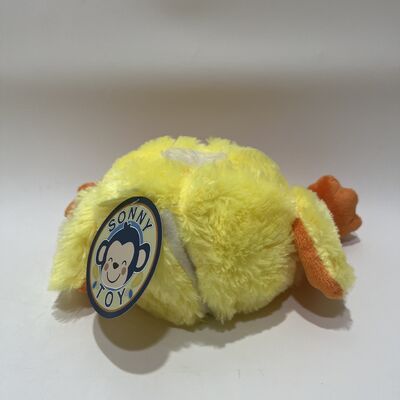 Little Yellow Duck Hand Puppet Plush Toy Quacking Duck Doll Parent-Child Storytelling Prop Soothing Doll for Kids