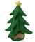 35cm 13.8in Plüschtier-Weihnachtsbaum-elektrischer Plüsch-kletternde Leiter Santa Claus