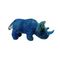 Blaues Plüsch-Nashorn-weiches Spielzeug 28 cm