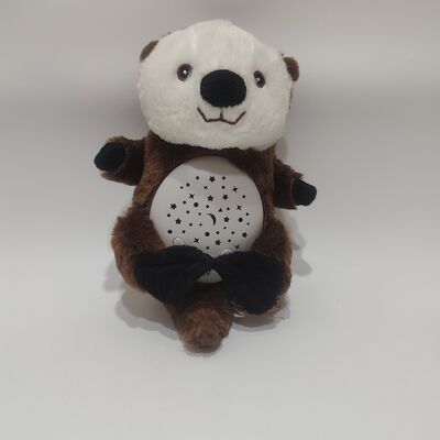 Musical Plush Otter Lichtprojektor Spielzeug