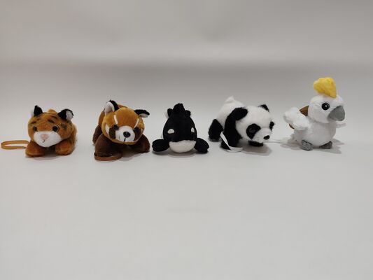 Magnetische Schulterperche Plush 5 Tier Set Süße und interaktive Kollektion