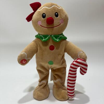 Singender & tanzender Weihnachtsplüsch Lebkuchen mit Musik
