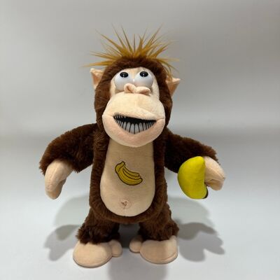 Interaktives Bananenklau-Affen-Plüschtier mit emotionaler Reaktion, Gorilla-Puppe, lustiges neuartiges Geschenk